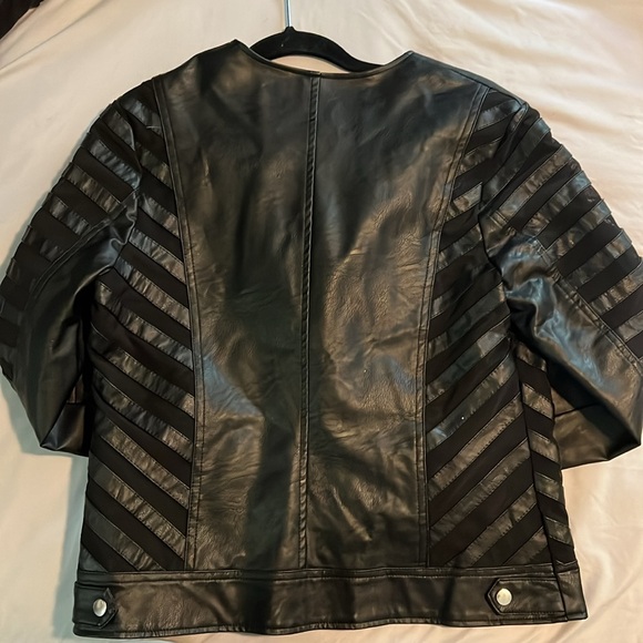 Faux Leather Moto Jacket - Picture 2 of 5